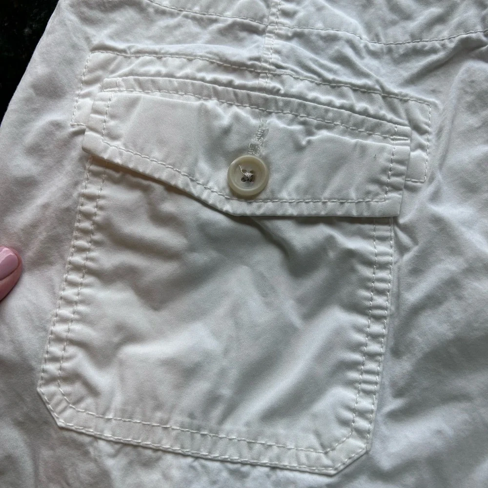 Vintage Y2K Banana Republic Low Rise Flare/Wide Leg 100% cotton pants. 8 Long - Picture 15 of 16